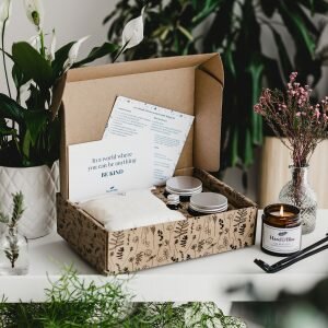 calm and cosy soy candle making kit for beginners