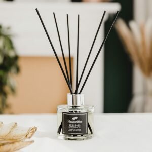 lime mandarin and basil hand poured reed diffuser