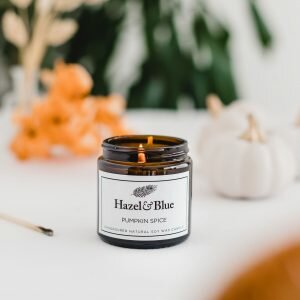 pumpkin spice soy candle autumn halloween