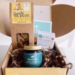 luxury pamper dog box gift nose and paws hazel and blue candles